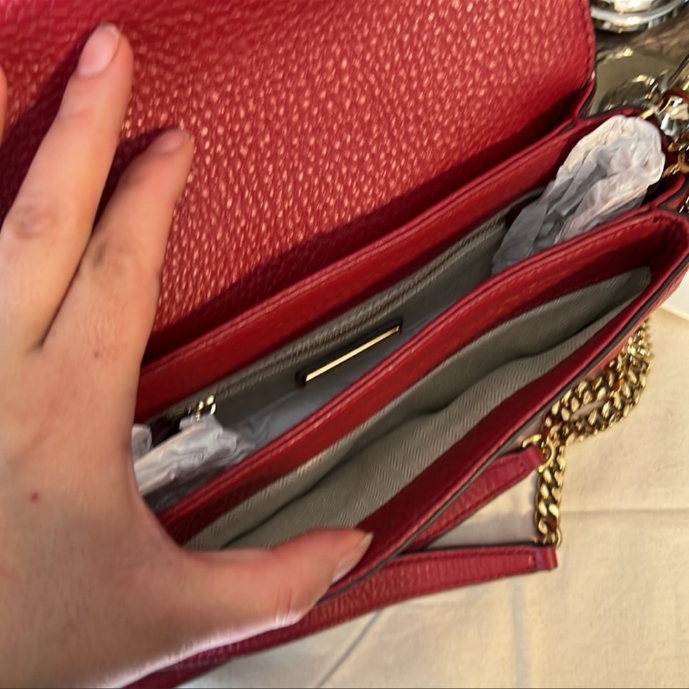 New Tory Burch Small Kira Leather Convertible Crossbody Bag - Picture 9 of 9